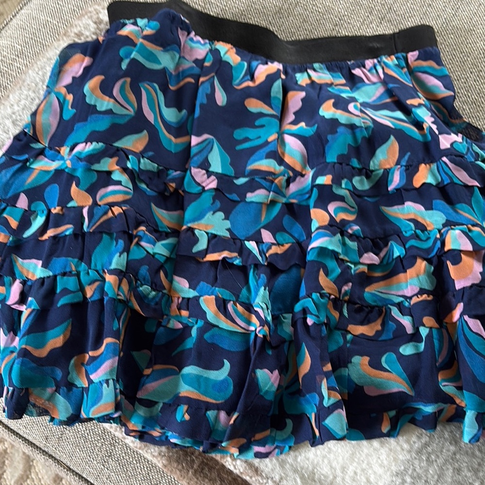 Anthropologie tiered linen skirt NWT